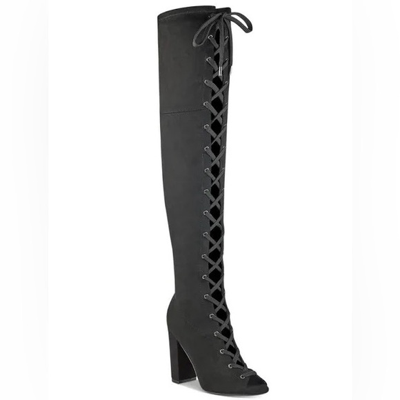 Guess Casidi Lace Over the Knee Boots - Picture 1 of 10